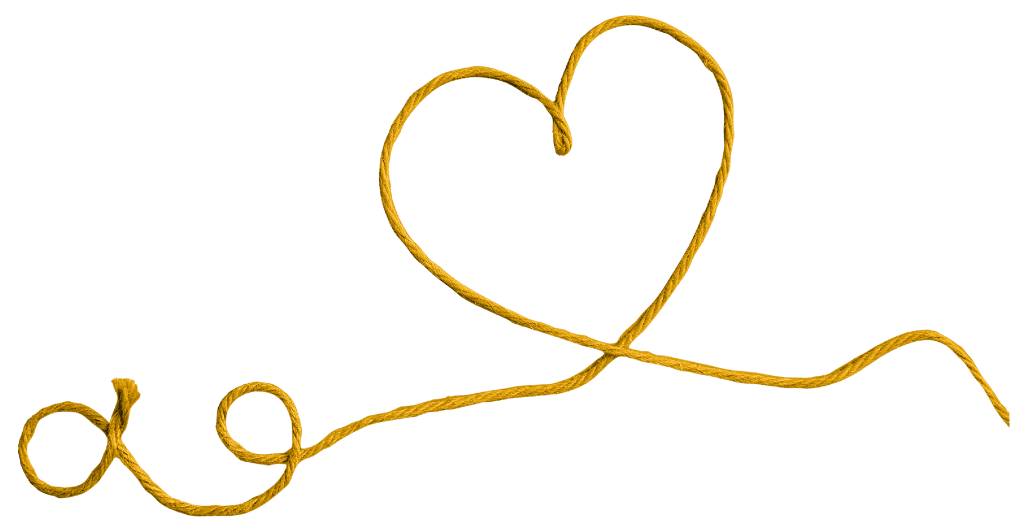 Ficelles Coeur Jaune