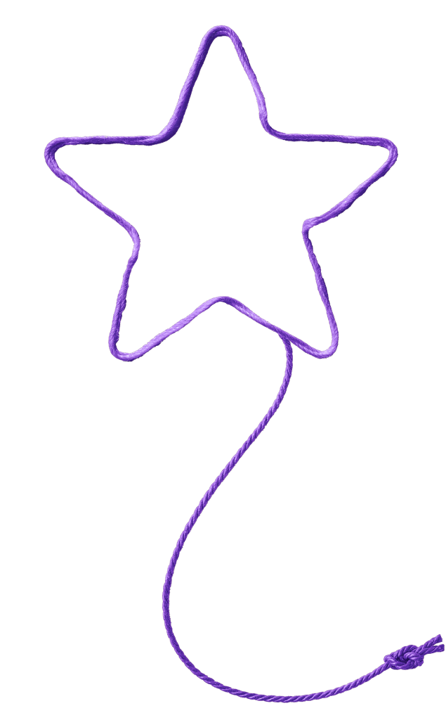 Ficelles Etoile Cordon Mauve